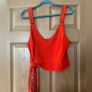 NWT Free People Tie Crop Top